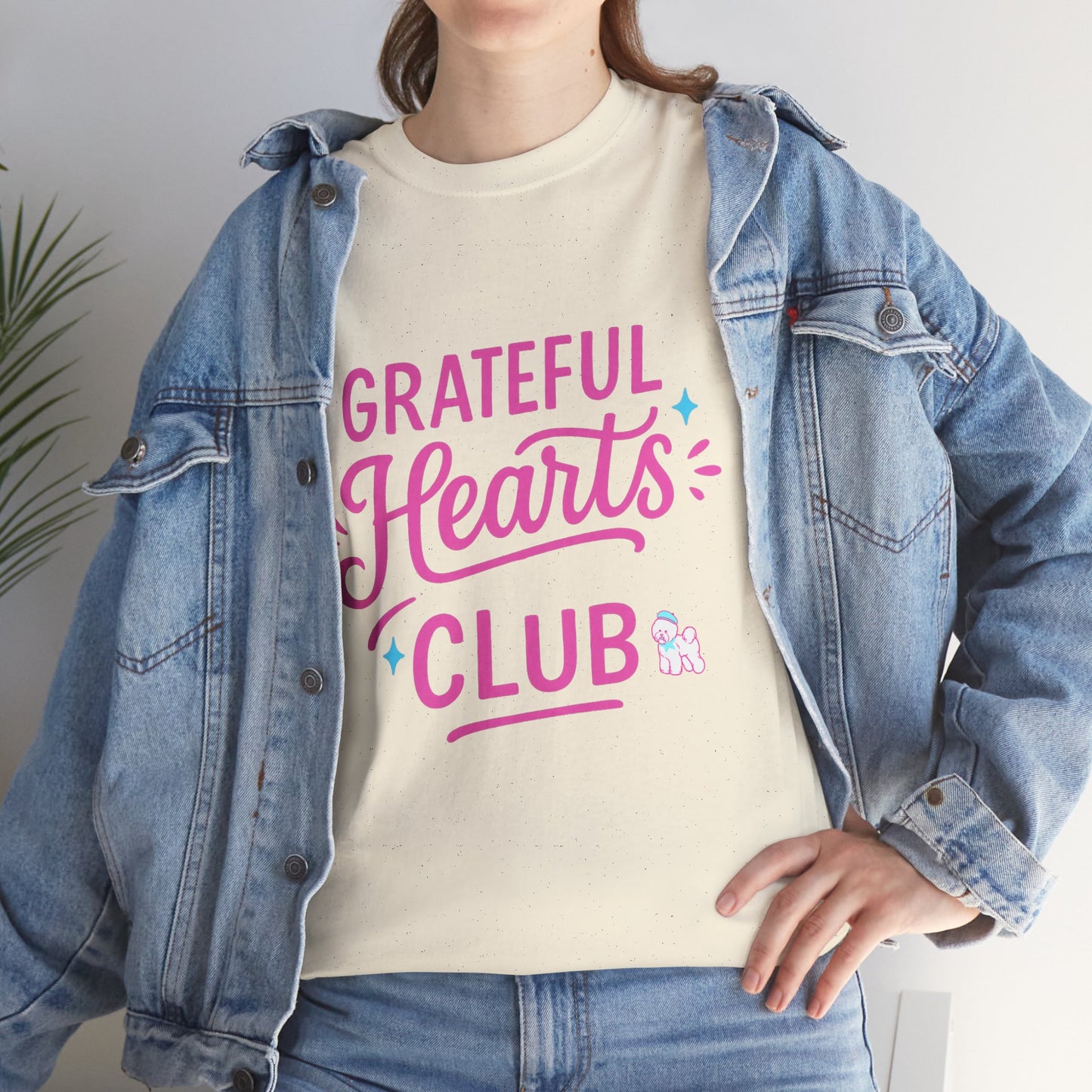 Grateful Hearts Club T-Shirt — Positive Vibes Graphic Tee