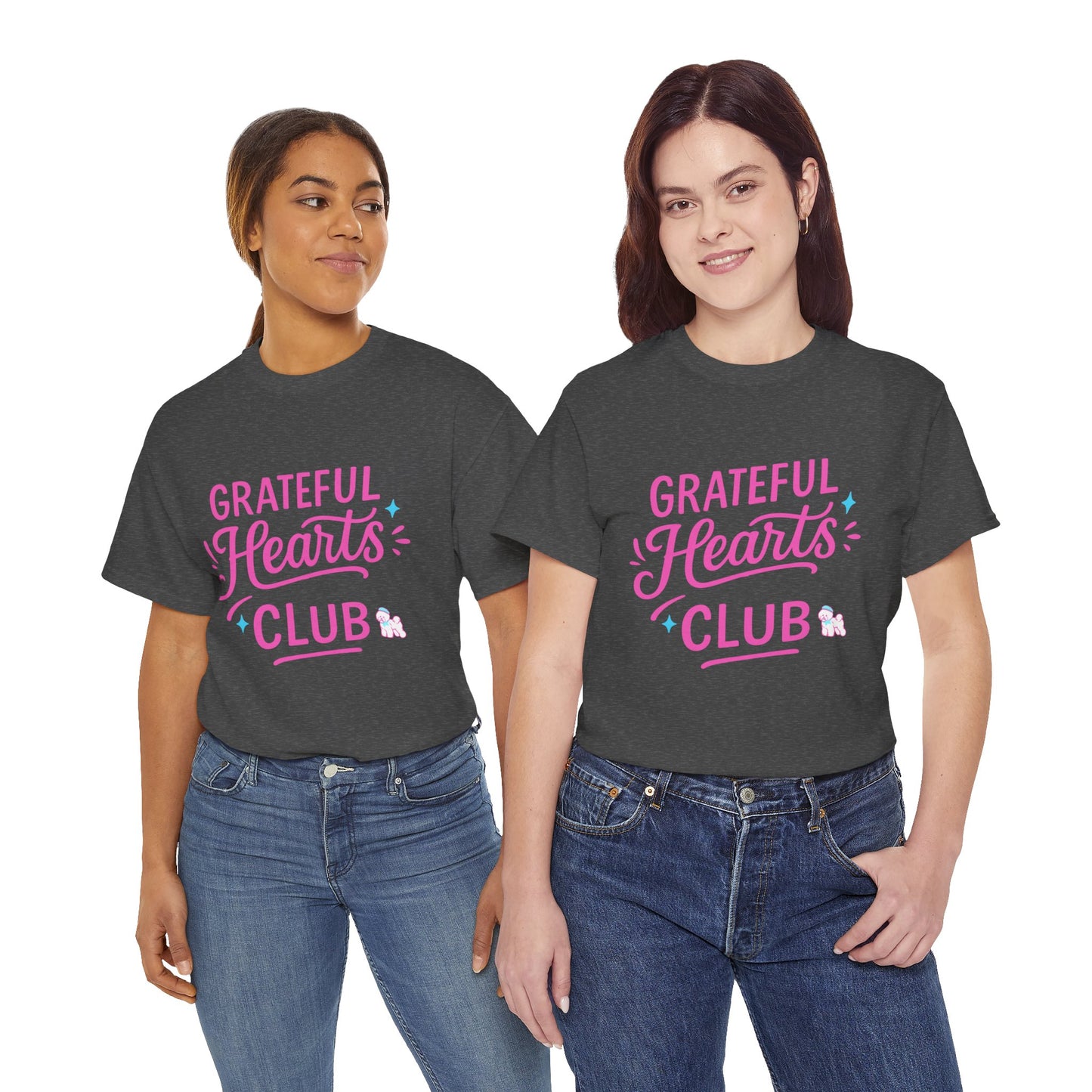 Grateful Hearts Club T-Shirt — Positive Vibes Graphic Tee