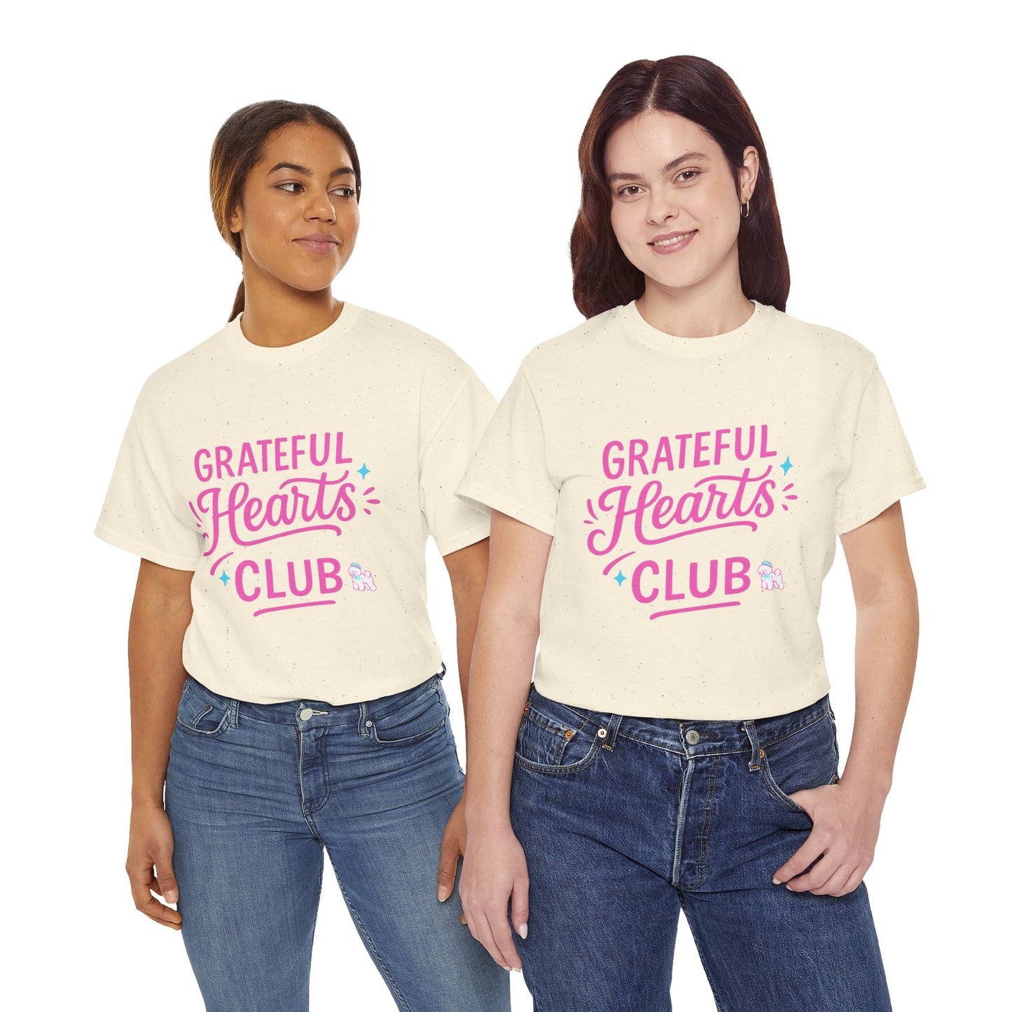 Grateful Hearts Club T-Shirt — Positive Vibes Graphic Tee
