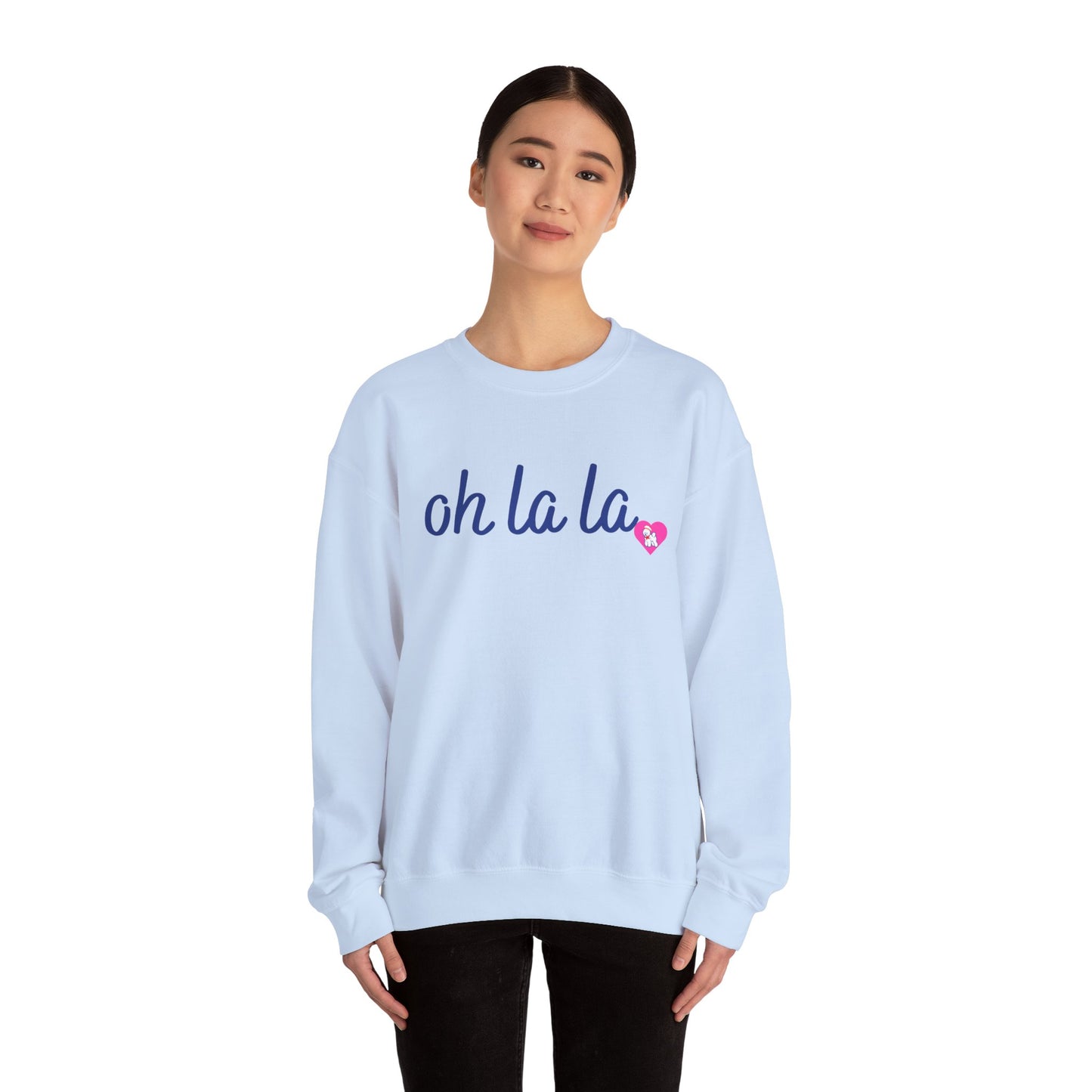 Oh La La Sweatshirt - Cozy Unisex Sweatshirt for Casual Style, Perfect for Gifts, Valentine’s Day, Lounging, Everyday Wear