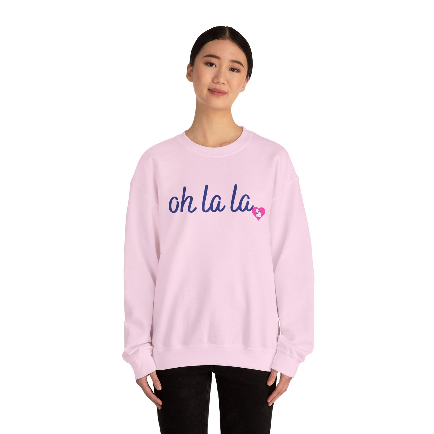 Oh La La Sweatshirt - Cozy Unisex Sweatshirt for Casual Style, Perfect for Gifts, Valentine’s Day, Lounging, Everyday Wear