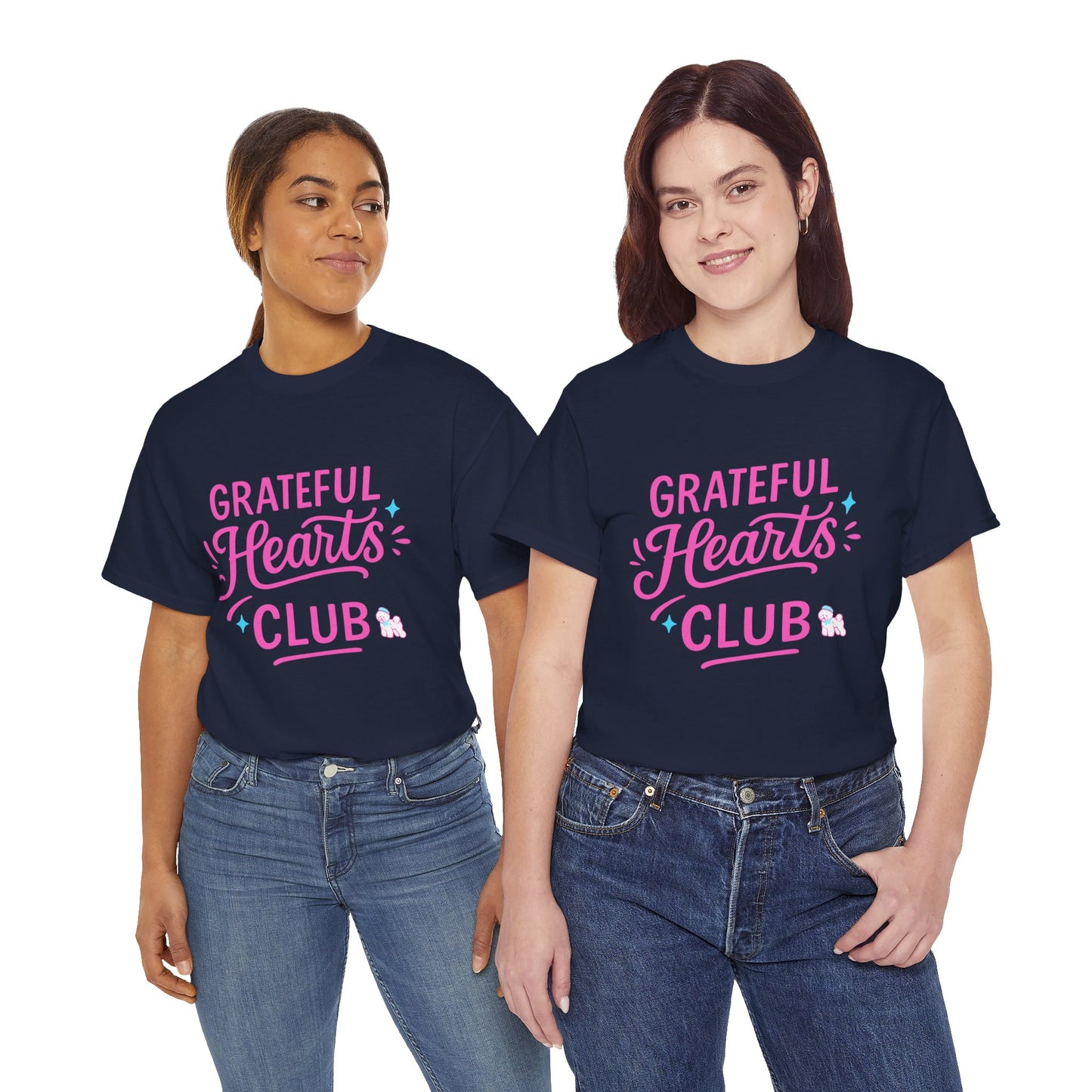 Grateful Hearts Club T-Shirt — Positive Vibes Graphic Tee