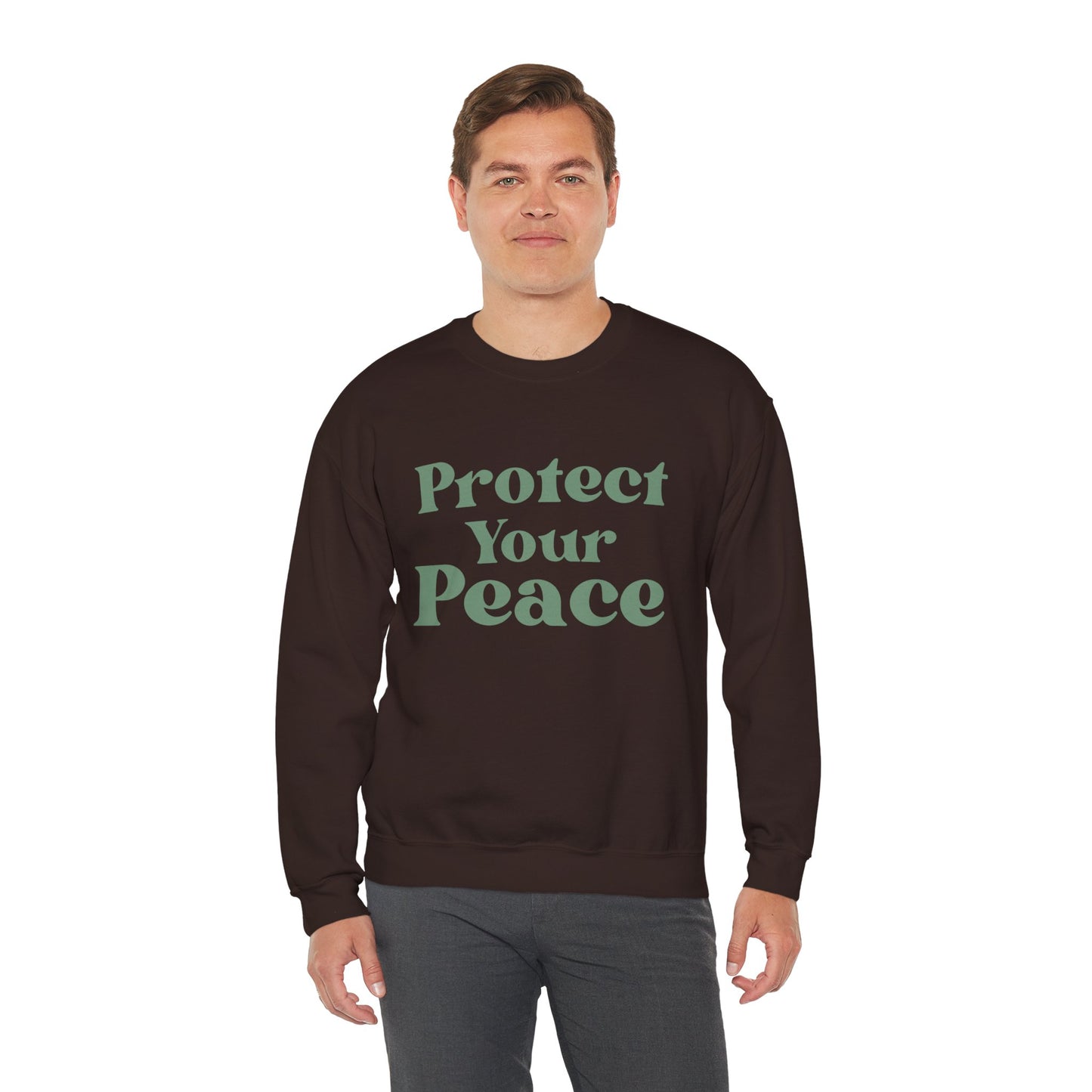 Protect Your Peace Sweatshirt — Cozy Crewneck for Self-Care & Mindfulness