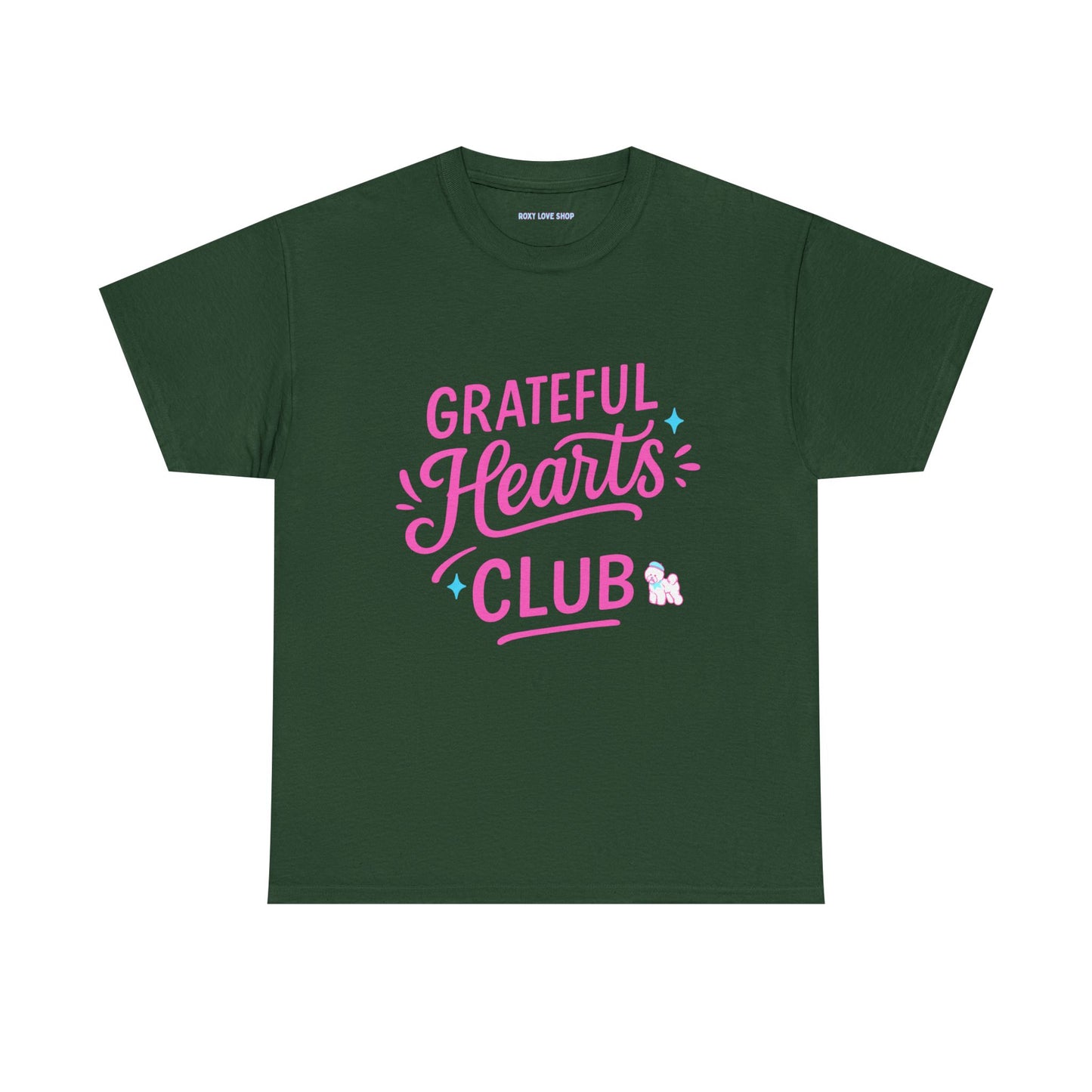 Grateful Hearts Club T-Shirt — Positive Vibes Graphic Tee