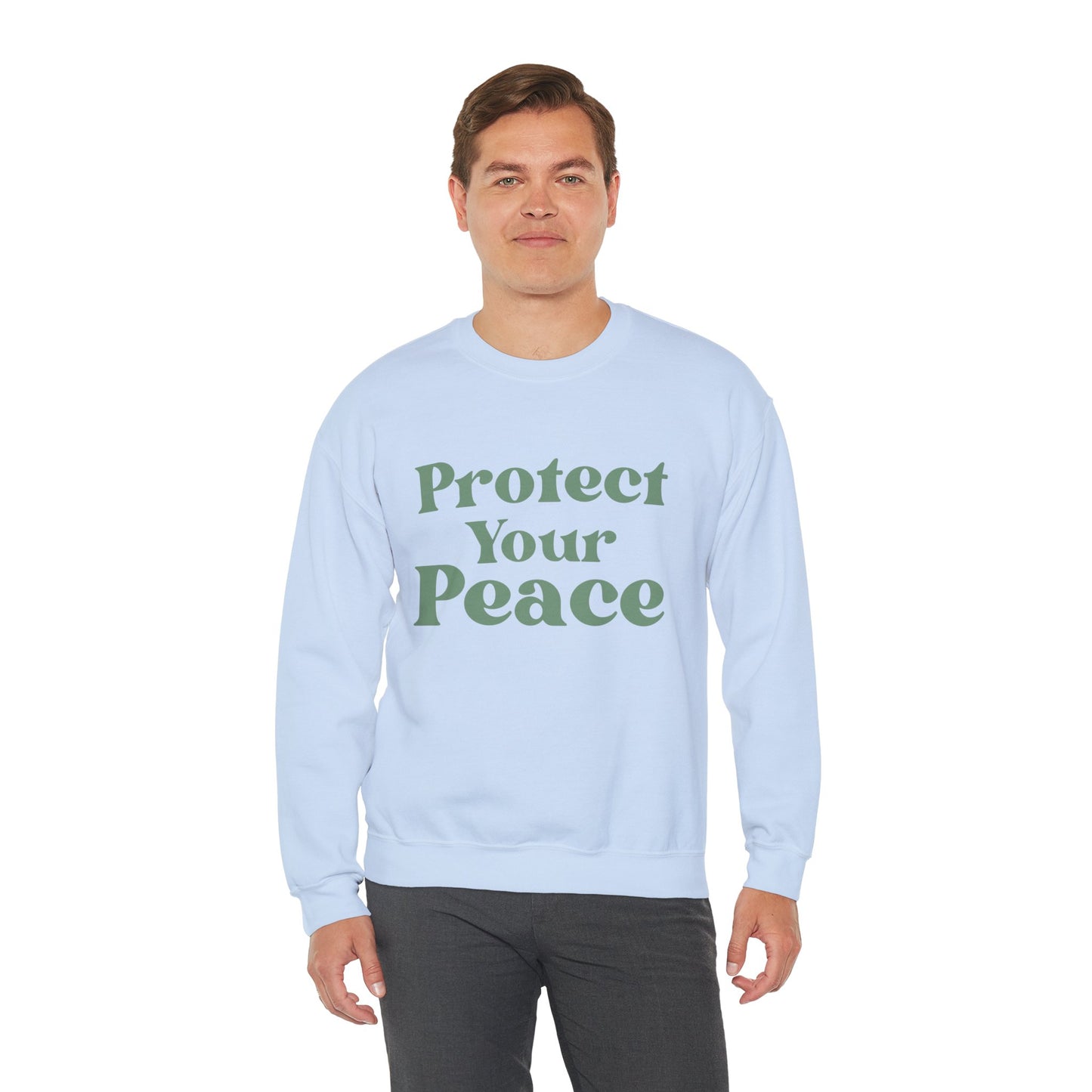 Protect Your Peace Sweatshirt — Cozy Crewneck for Self-Care & Mindfulness