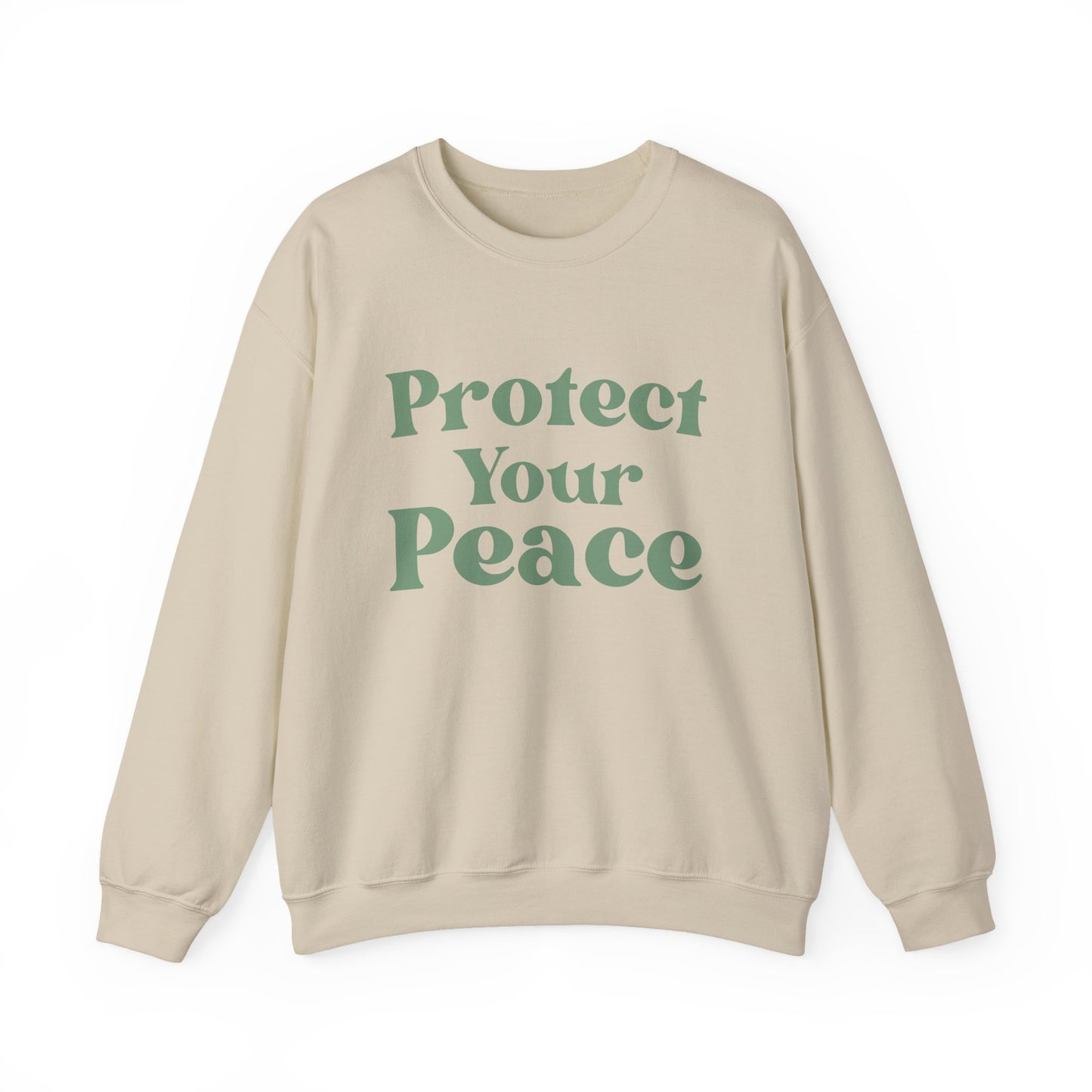 Protect Your Peace Sweatshirt — Cozy Crewneck for Self-Care & Mindfulness