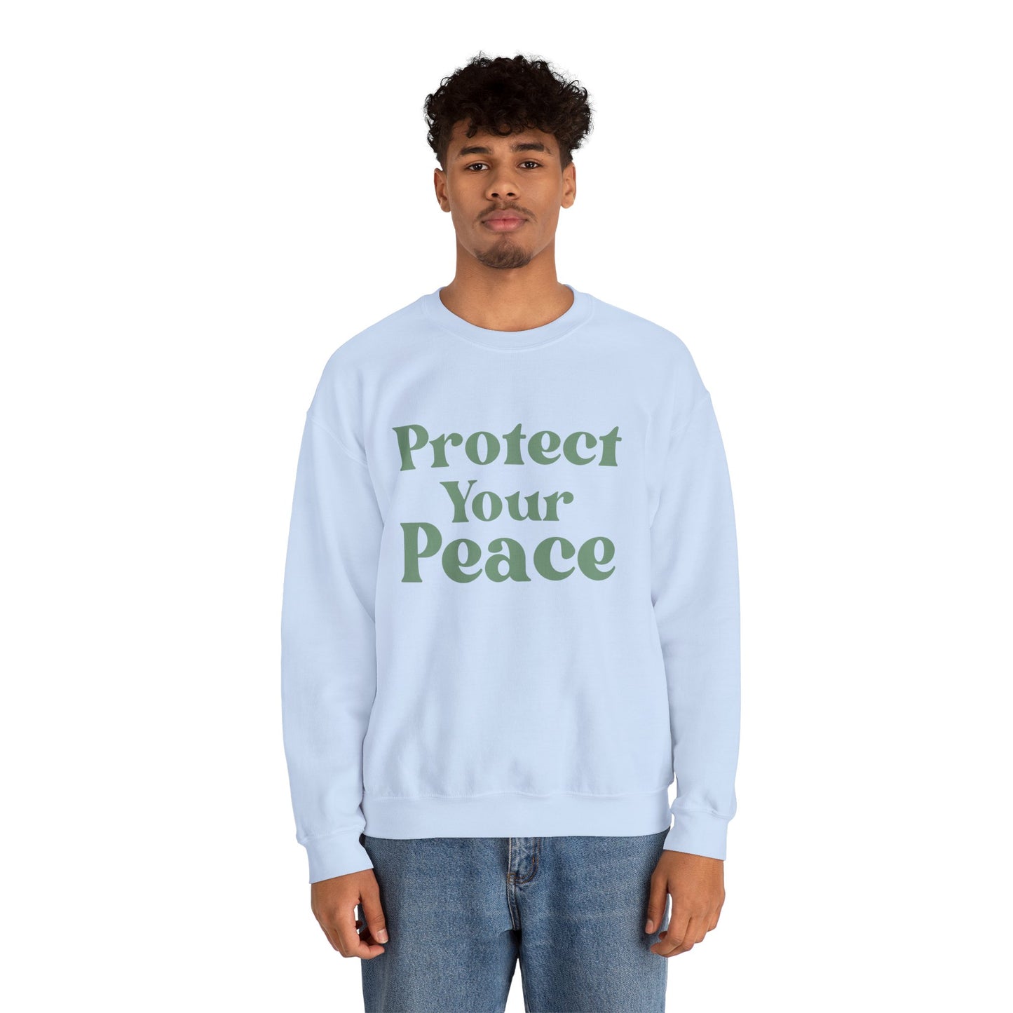 Protect Your Peace Sweatshirt — Cozy Crewneck for Self-Care & Mindfulness