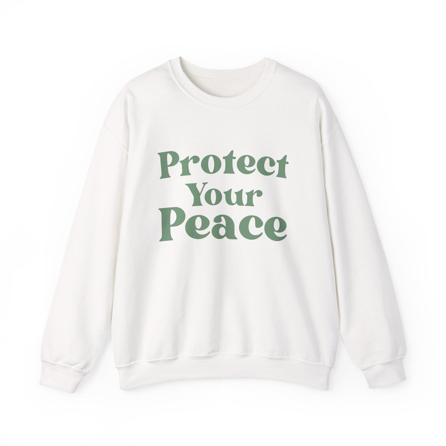 Protect Your Peace Sweatshirt — Cozy Crewneck for Self-Care & Mindfulness