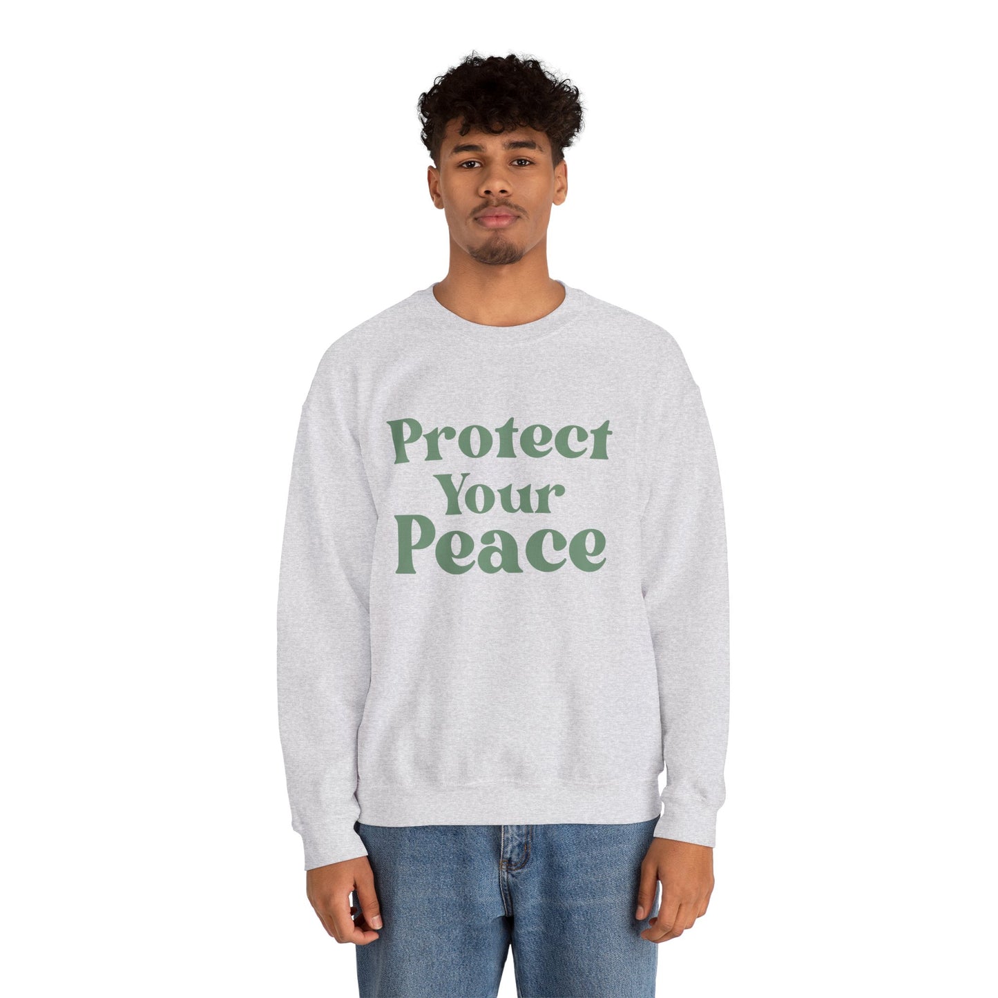 Protect Your Peace Sweatshirt — Cozy Crewneck for Self-Care & Mindfulness