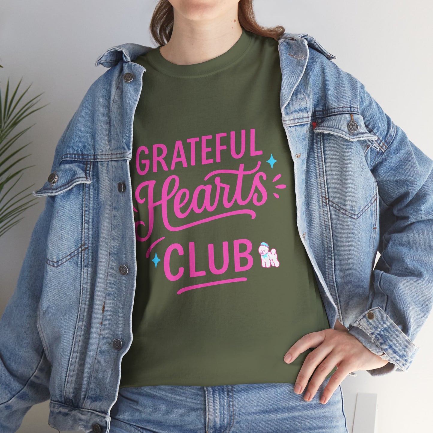 Grateful Hearts Club T-Shirt — Positive Vibes Graphic Tee