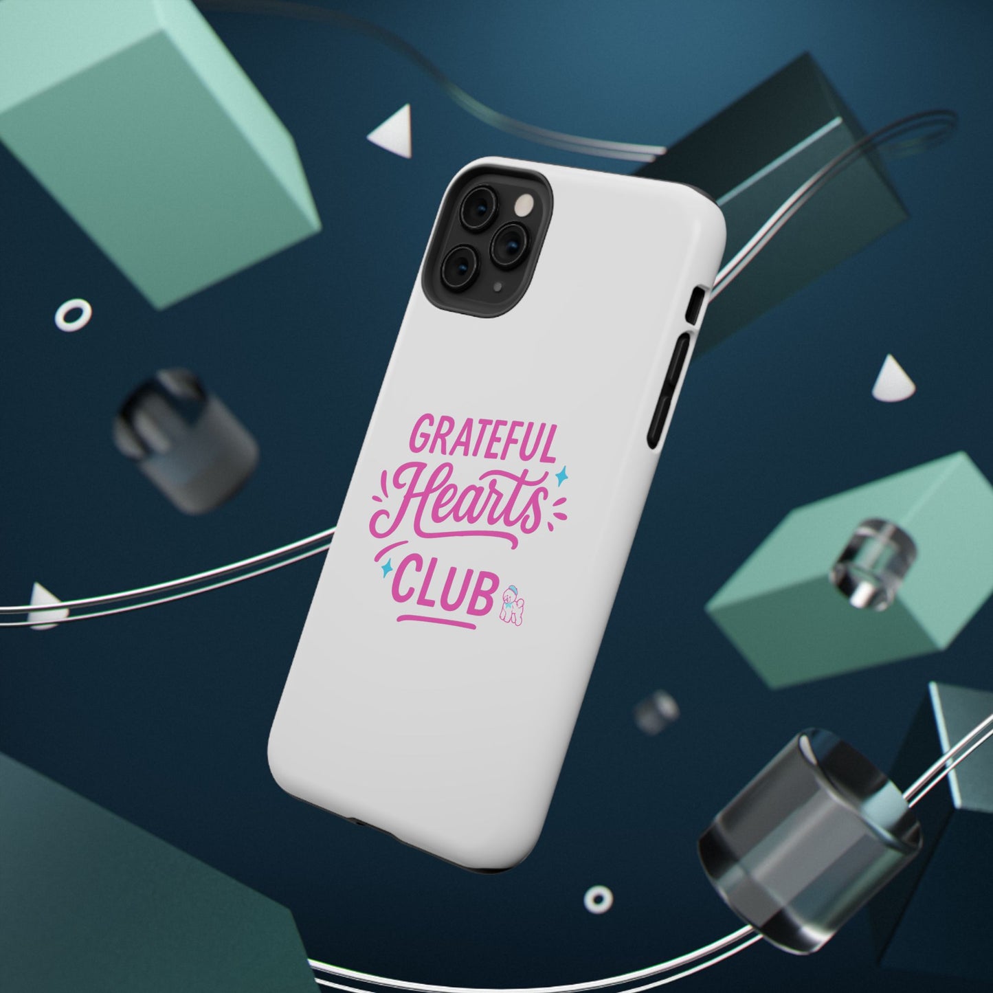 Phone Case — "Grateful Hearts Club" Impact‑Resistant Protective Case
