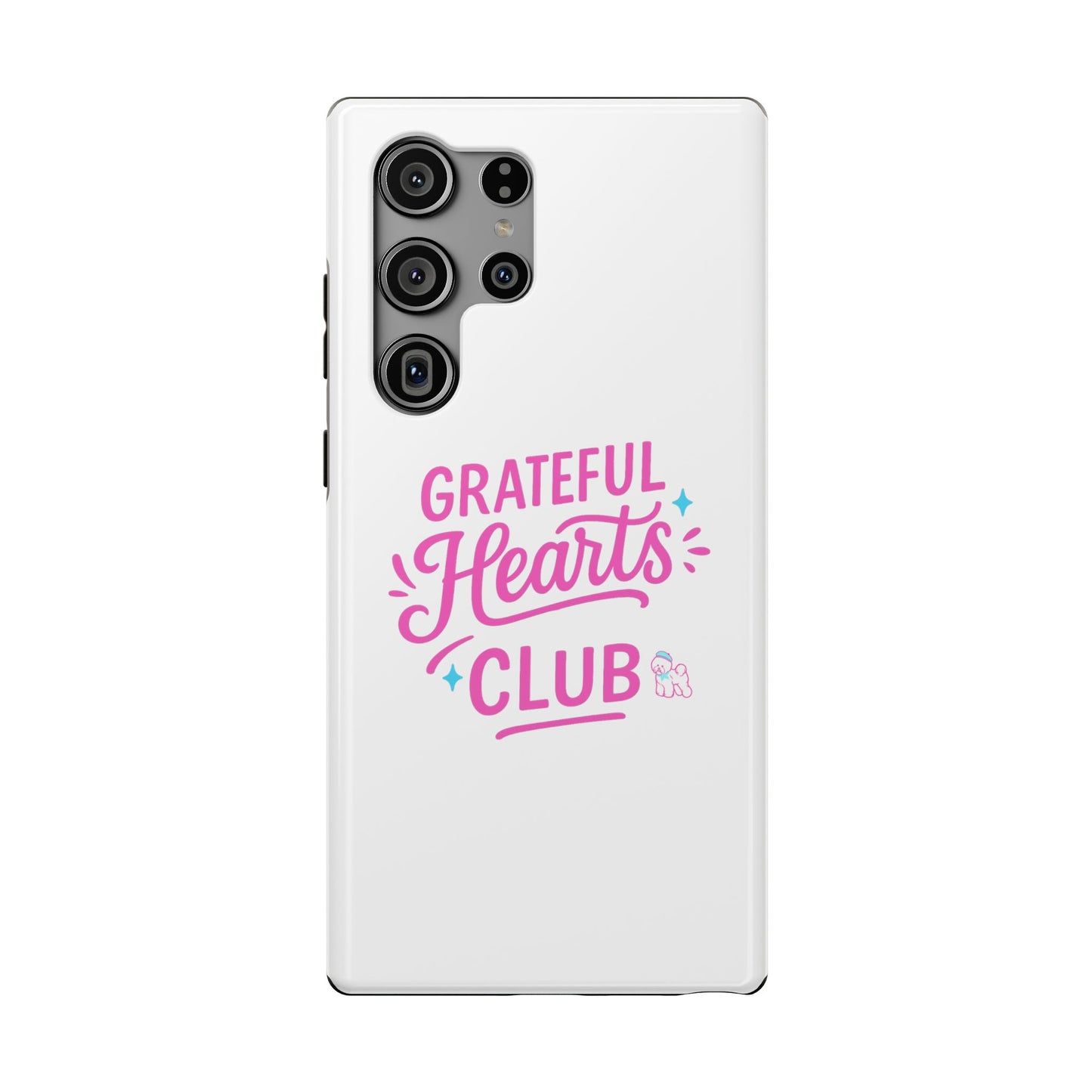 Phone Case — "Grateful Hearts Club" Impact‑Resistant Protective Case