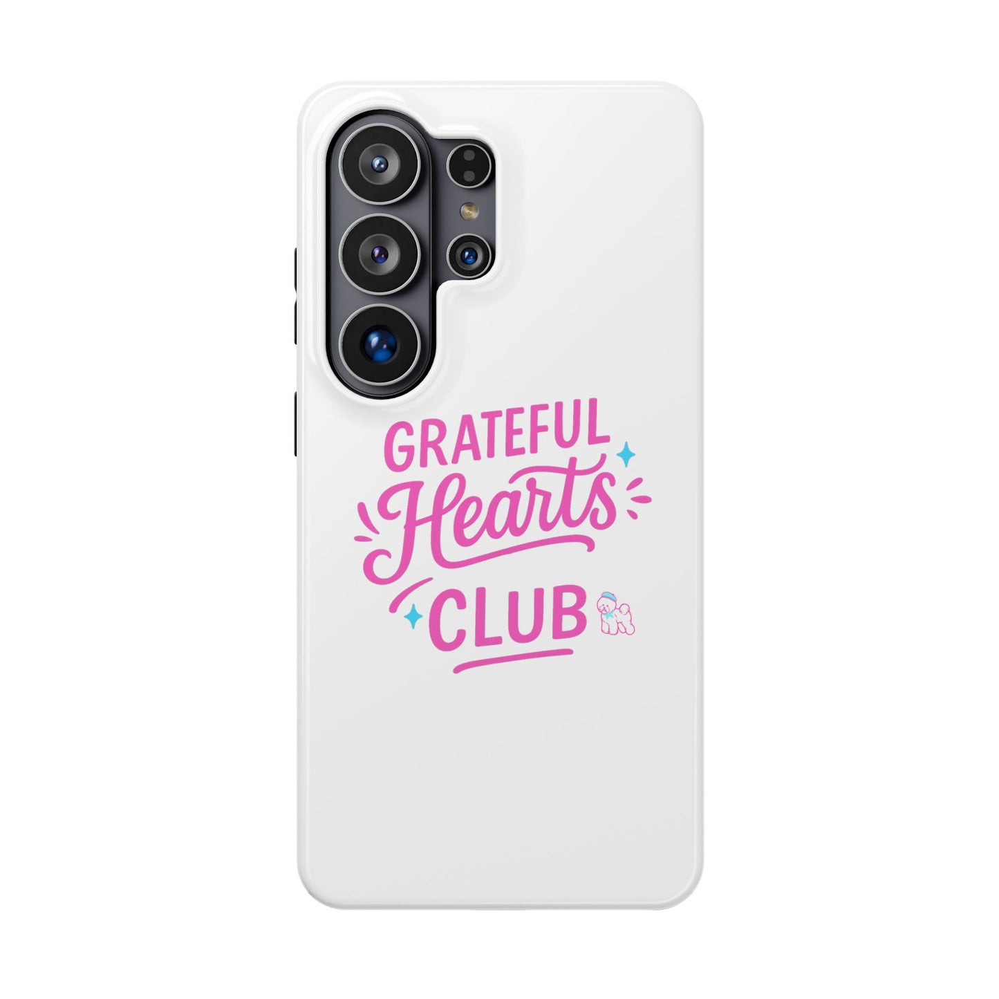Phone Case — "Grateful Hearts Club" Impact‑Resistant Protective Case
