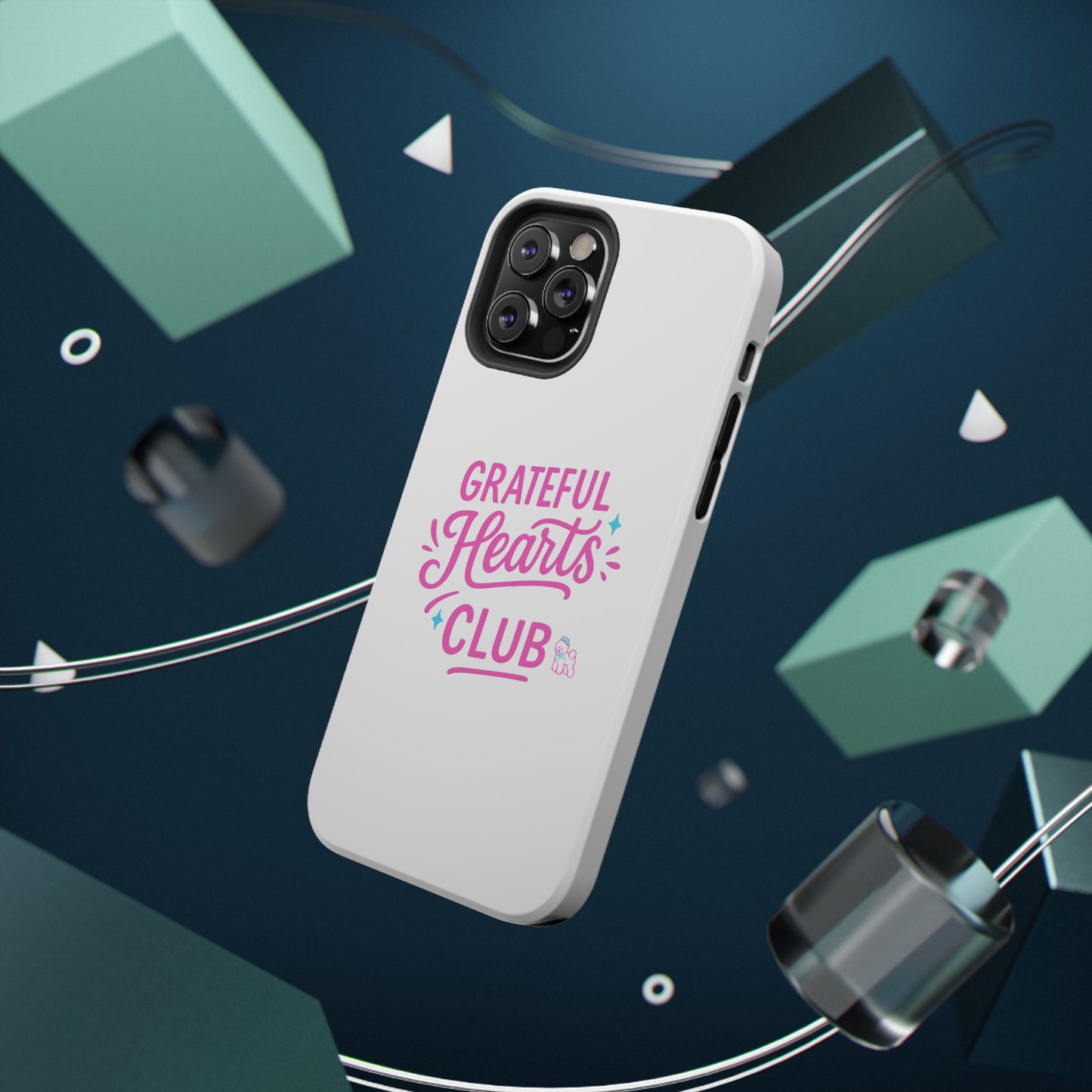 Phone Case — "Grateful Hearts Club" Impact‑Resistant Protective Case