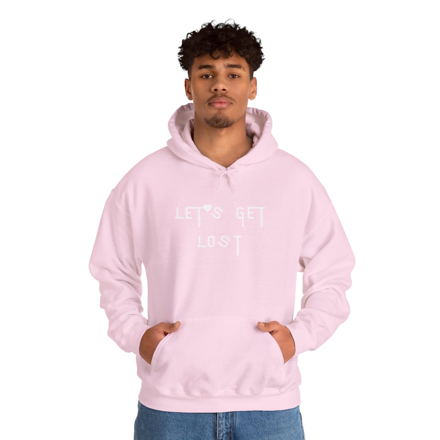 Let's Get Lost Hoodie, Embroidered Unisex Heavy Blend Sweatshirt for Adventurers, Cozy Casual Wear, Travel Gift, Unique Outdoor Apparel