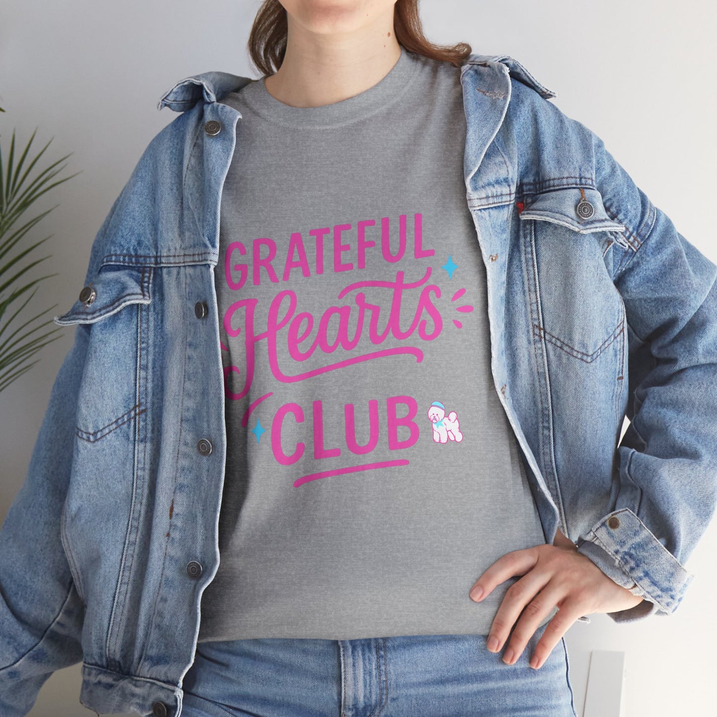 Grateful Hearts Club T-Shirt — Positive Vibes Graphic Tee