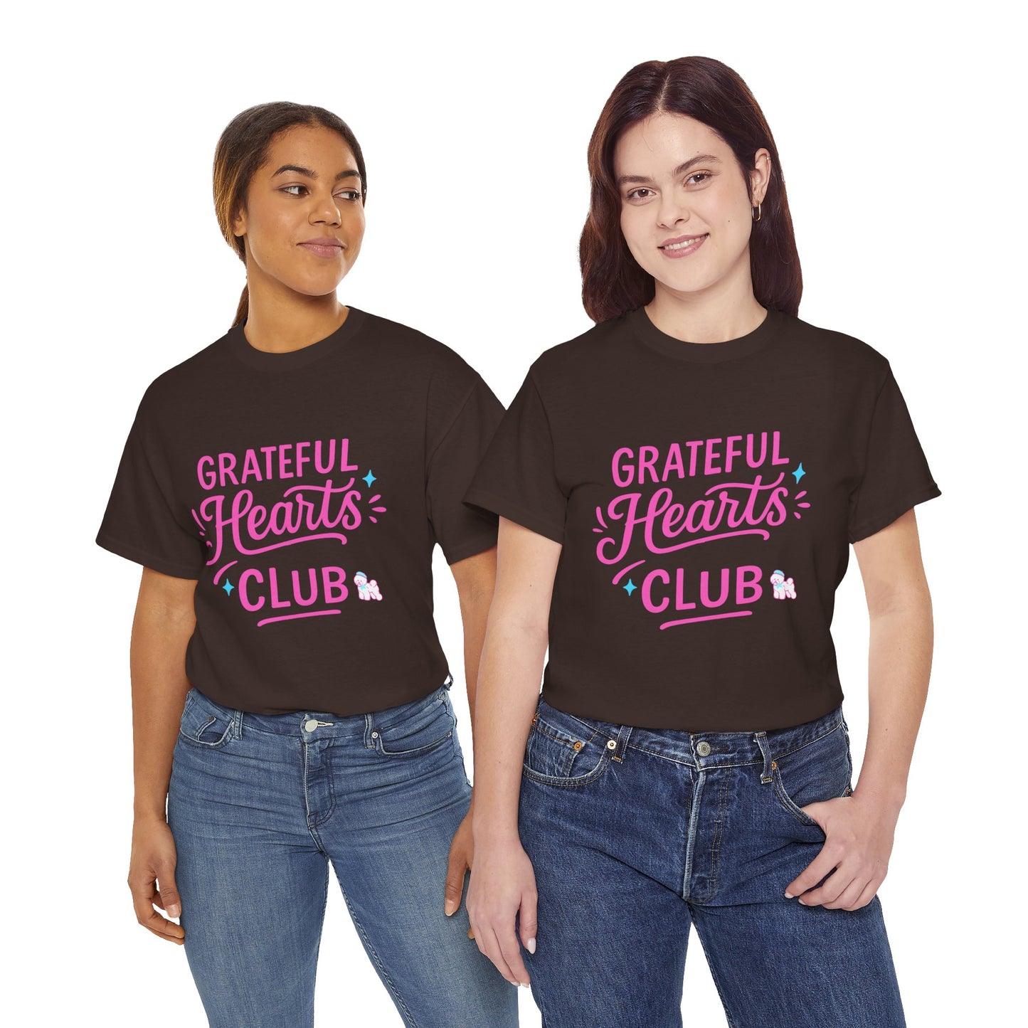 Grateful Hearts Club T-Shirt — Positive Vibes Graphic Tee