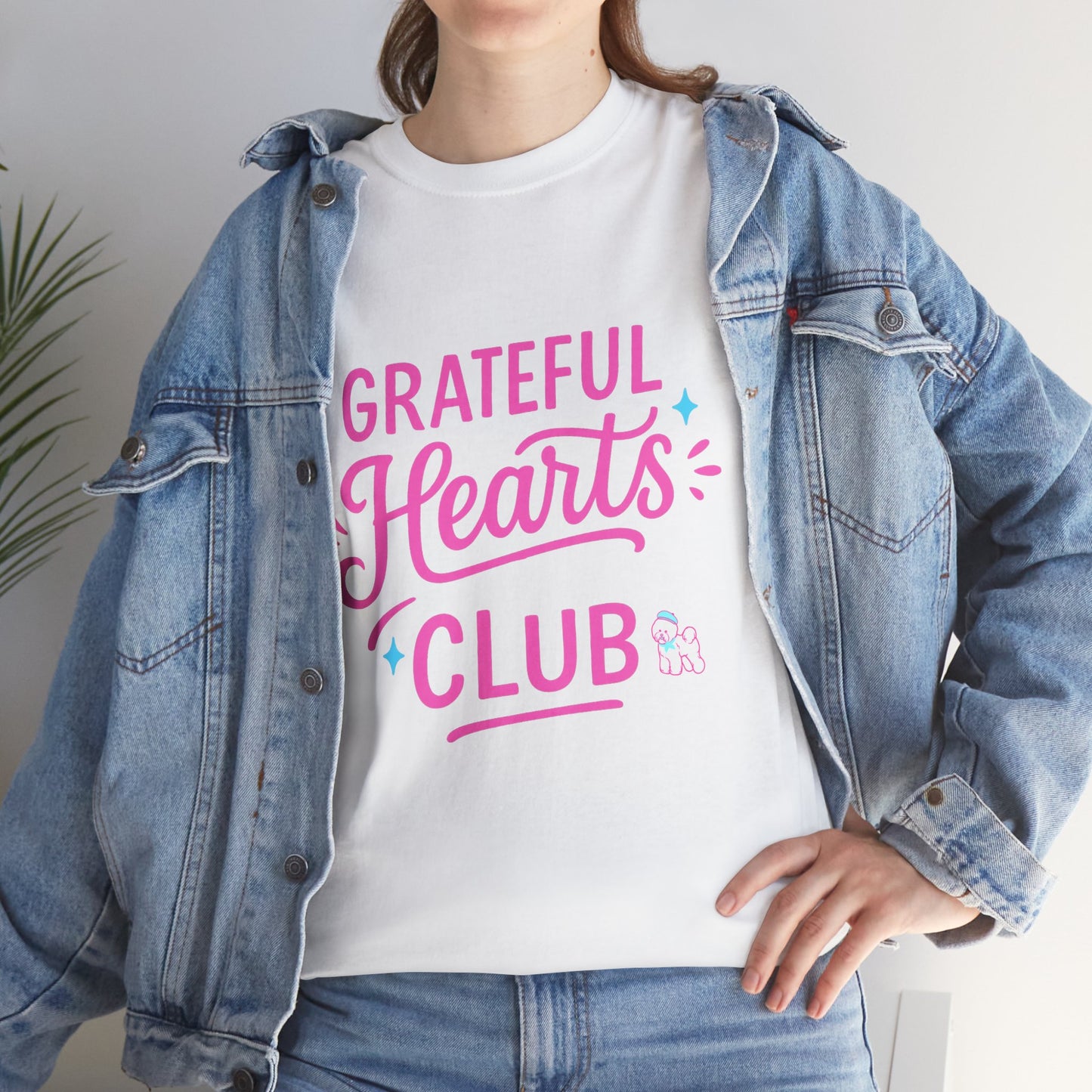 Grateful Hearts Club T-Shirt — Positive Vibes Graphic Tee