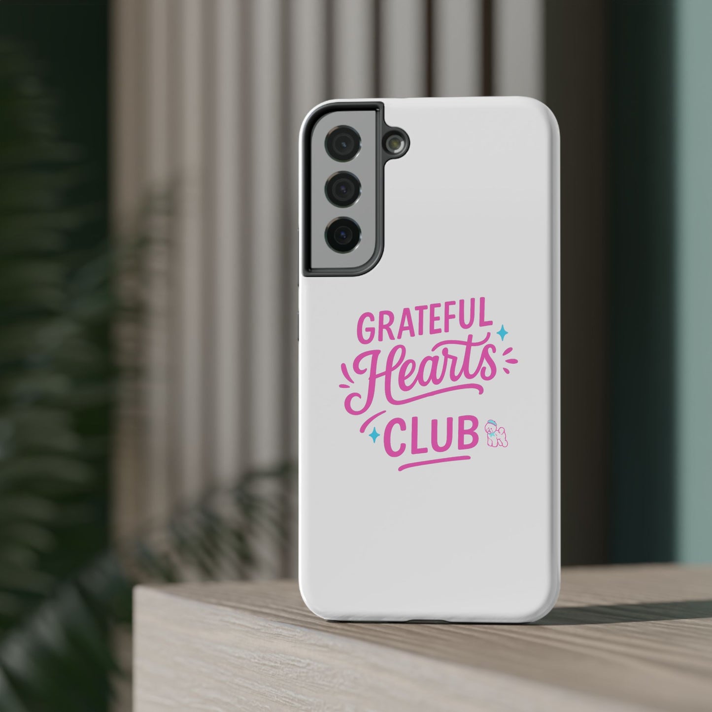 Phone Case — "Grateful Hearts Club" Impact‑Resistant Protective Case