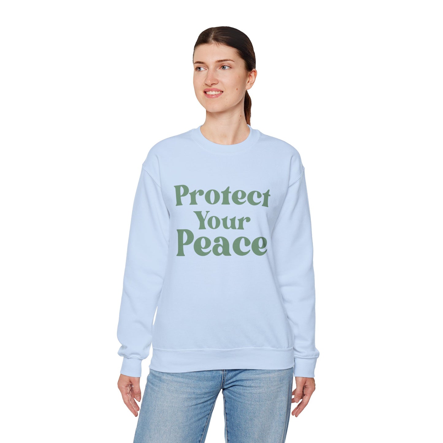 Protect Your Peace Sweatshirt — Cozy Crewneck for Self-Care & Mindfulness