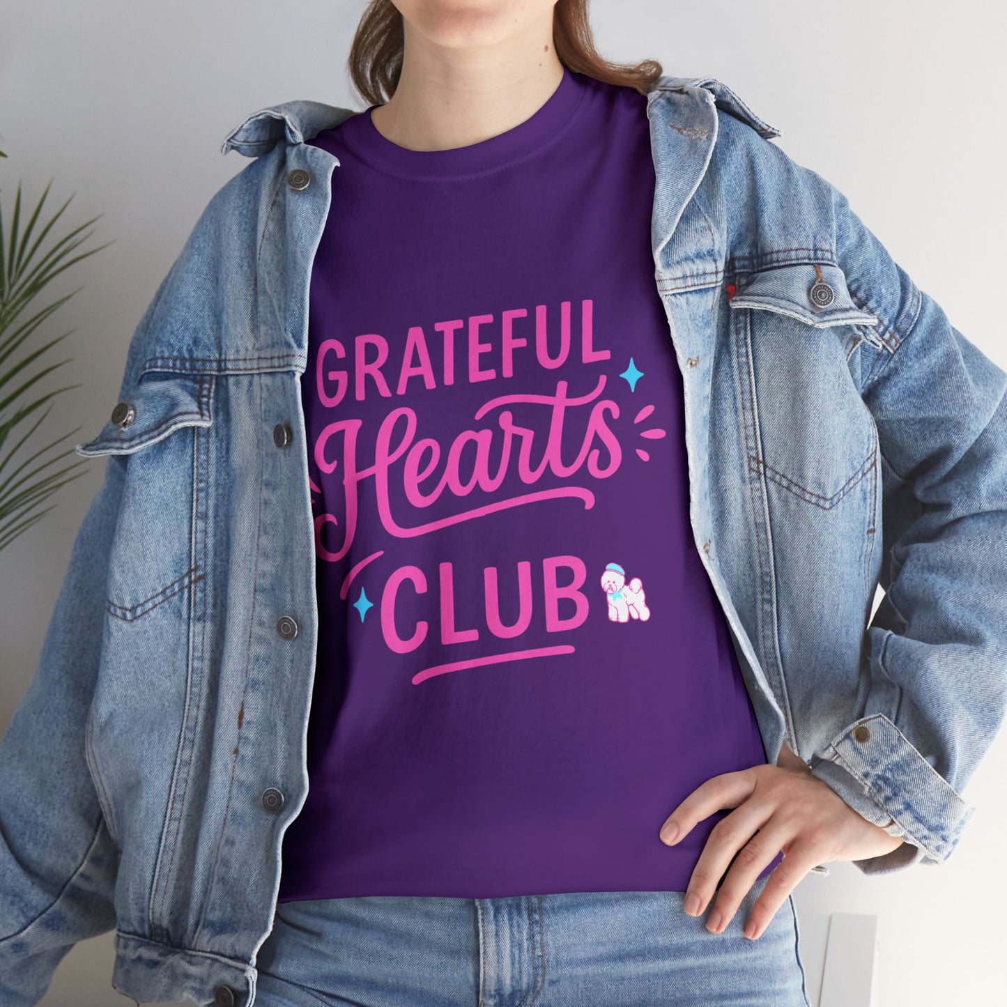 Grateful Hearts Club T-Shirt — Positive Vibes Graphic Tee
