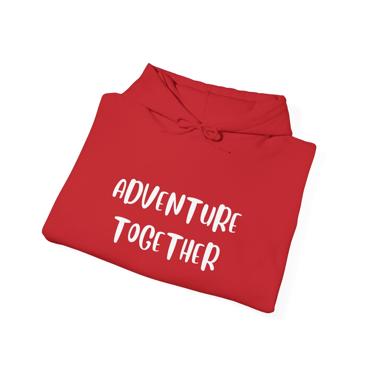 🌍 Adventure Together Hoodie | Embroidered Cozy Unisex Hooded Sweatshirt for All Occasions, Gift for Him/Her, Comfy Apparel, Winter Wardrobe Essential, Casual Chic