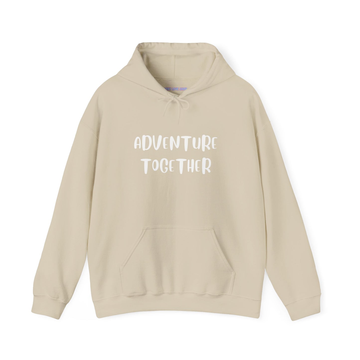 🌍 Adventure Together Hoodie | Embroidered Cozy Unisex Hooded Sweatshirt for All Occasions, Gift for Him/Her, Comfy Apparel, Winter Wardrobe Essential, Casual Chic