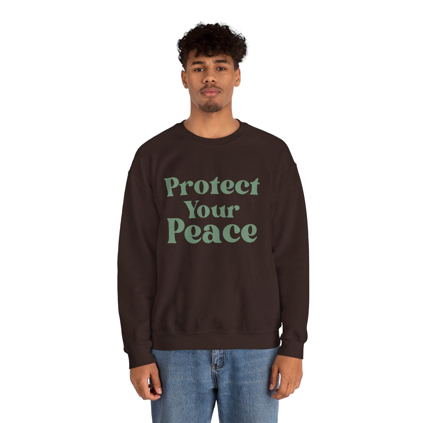 Protect Your Peace Sweatshirt — Cozy Crewneck for Self-Care & Mindfulness