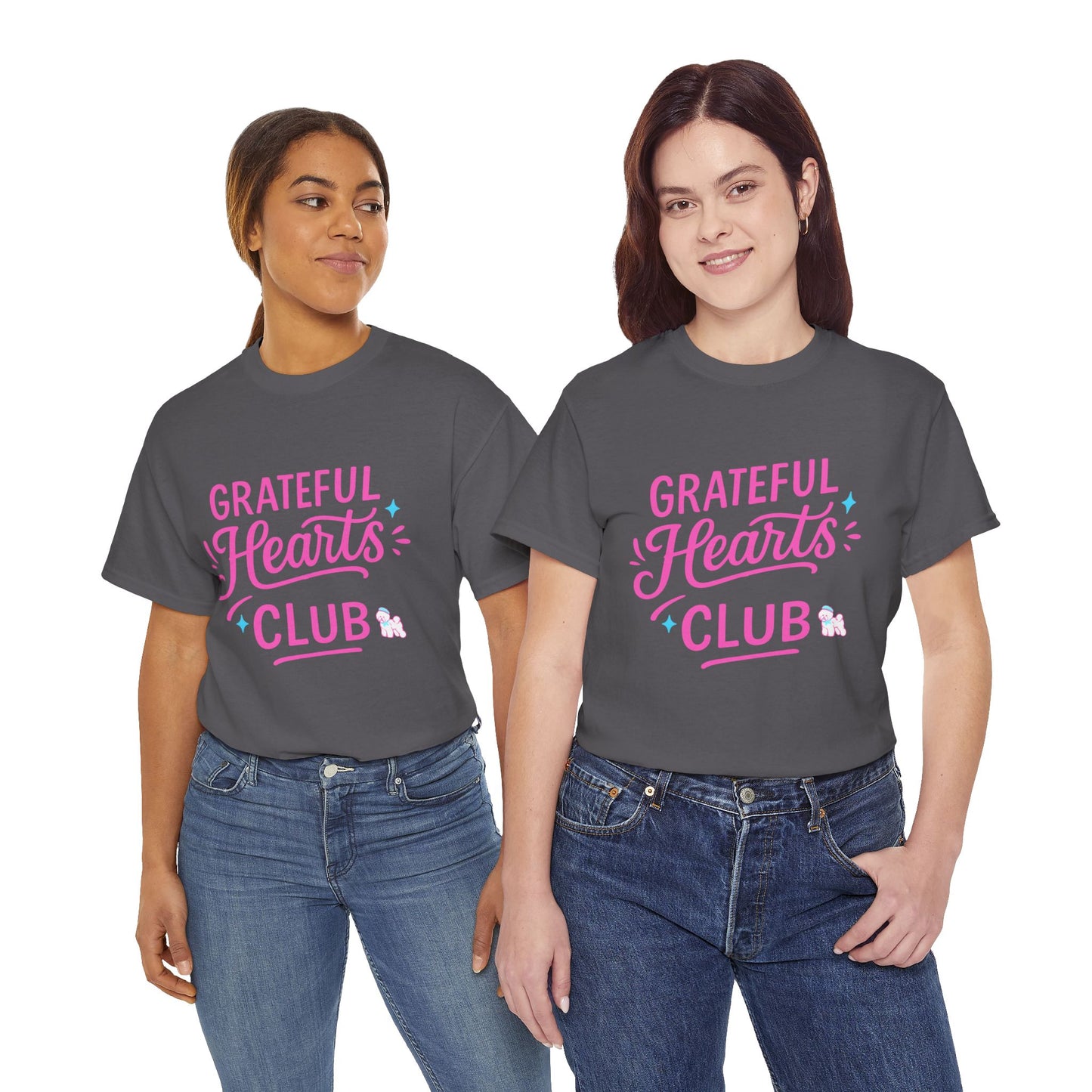 Grateful Hearts Club T-Shirt — Positive Vibes Graphic Tee